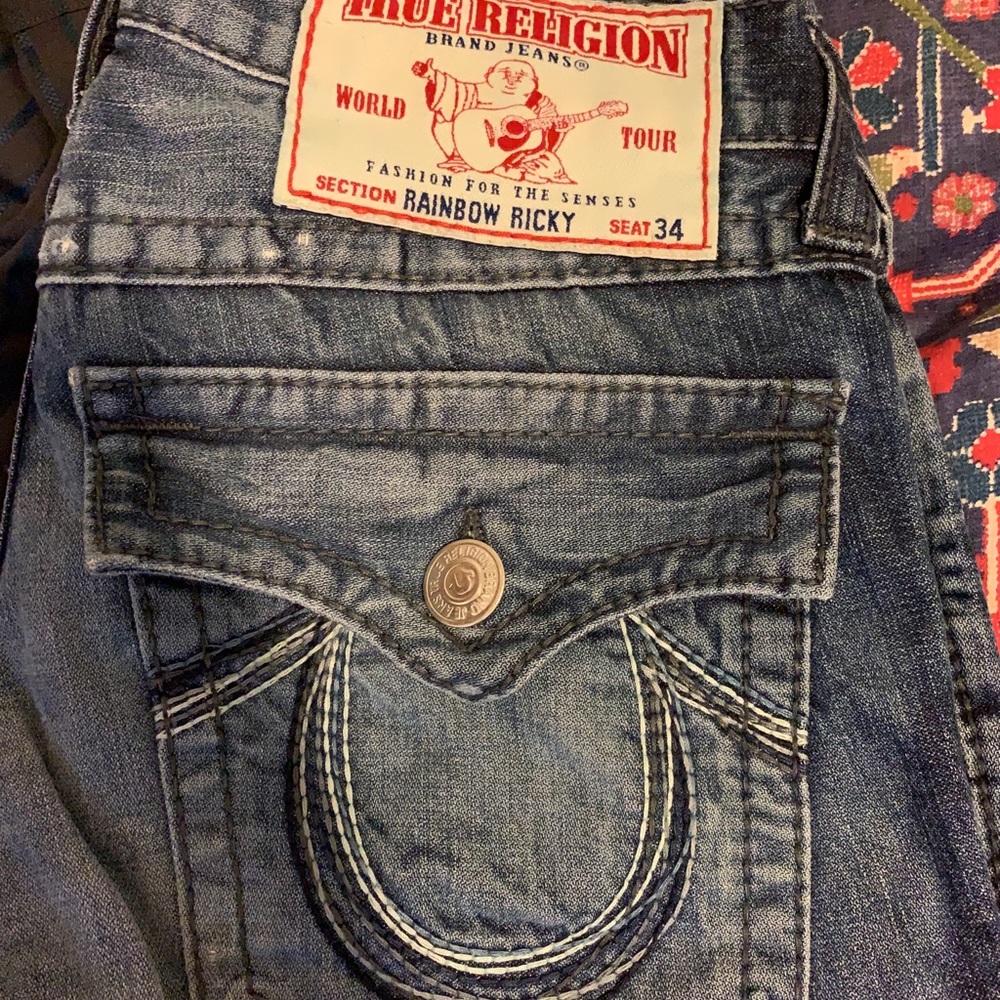True Religion “Rainbow Ricky” men’s jeans
